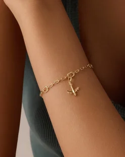 gorjana Airplane Parker Charm 18k Gold Plated Online