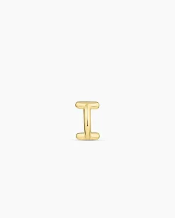 gorjana Alphabet Single Huggie 18k Gold Plated Discount