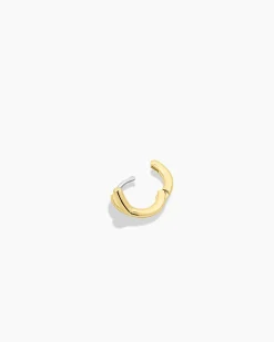 gorjana Alphabet Single Huggie 18k Gold Plated Discount
