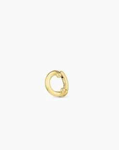 gorjana Alphabet Single Huggie 18k Gold Plated Discount