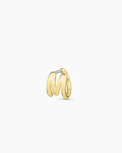 gorjana Alphabet Single Huggie 18k Gold Plated Discount