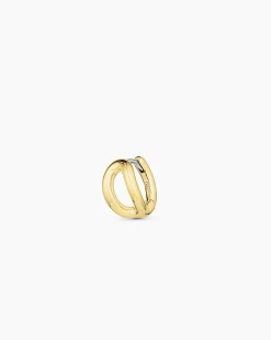 gorjana Alphabet Single Huggie 18k Gold Plated Discount