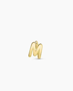 gorjana Alphabet Single Huggie 18k Gold Plated Discount