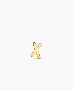 gorjana Alphabet Single Huggie 18k Gold Plated Discount