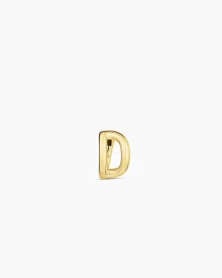 gorjana Alphabet Single Huggie 18k Gold Plated Discount