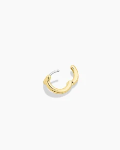 gorjana Alphabet Single Huggie 18k Gold Plated Discount