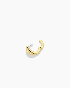 gorjana Alphabet Single Huggie 18k Gold Plated Discount