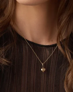gorjana Amour Helium Heart Parker Charm 18k Gold Plated Clearance