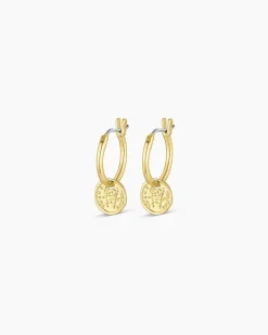 gorjana Ana Coin Huggies 18k Gold Plated Best