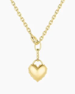 gorjana Asher Heart Necklace 18k Gold Plated Fashion