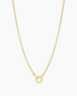 gorjana Asher Mini Necklace 18k Gold Plated New