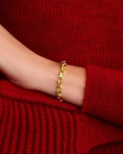 gorjana Asher Statement Bracelet 18k Gold Plated Outlet