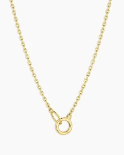 gorjana Avery Mini Necklace 18k Gold Plated New