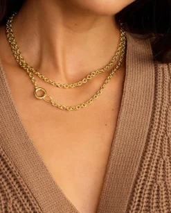 gorjana Avery Necklace 18k Gold Plated Best