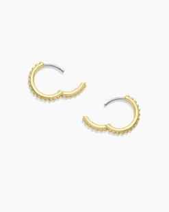 gorjana Bali Huggies 18k Gold Plated Clearance