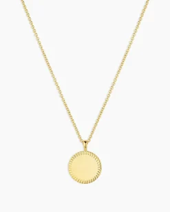 gorjana Bespoke Coin Necklace (gold) 18k Gold Plated Sale