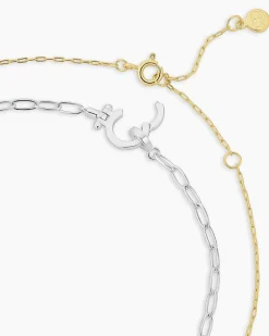 gorjana Bespoke Parker Mini Layering Set (Silver) Silver Plated Fashion