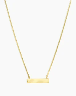 gorjana Bespoke Plate Necklace (gold) 18k Gold Plated Online