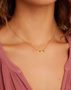 gorjana Bespoke Plate Necklace (gold) 18k Gold Plated Online