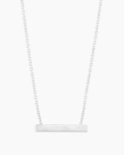 gorjana Bespoke Plate Necklace (silver) Silver Plated Hot