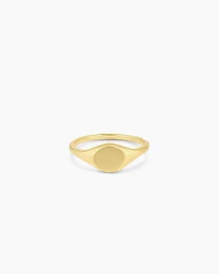 gorjana Bespoke Signet Ring (gold) 18k Gold Plated Discount