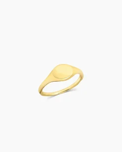gorjana Bespoke Signet Ring (gold) 18k Gold Plated Discount