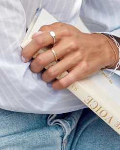 gorjana Bespoke Signet Ring (silver) Silver Plated Discount