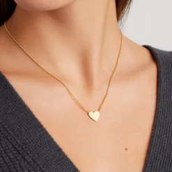 gorjana Bespoke Wilder Heart Necklace 18k Gold Plated Best
