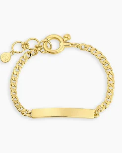gorjana Bespoke Wilder Tag Bracelet 18k Gold Plated Hot
