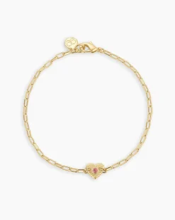 gorjana Birthstone Heart Bracelet New