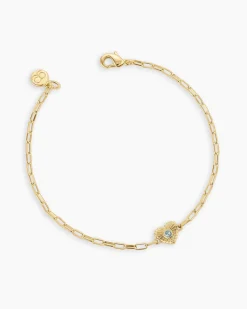 gorjana Birthstone Heart Bracelet New