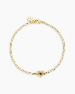 gorjana Birthstone Heart Bracelet New