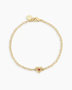 gorjana Birthstone Heart Bracelet New