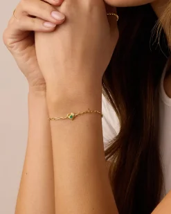 gorjana Birthstone Heart Bracelet New