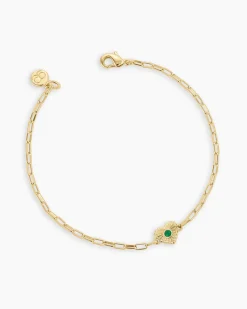 gorjana Birthstone Heart Bracelet New
