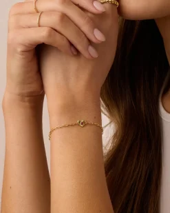 gorjana Birthstone Heart Bracelet New