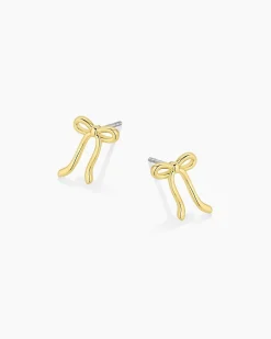 gorjana Bow Earrings 18k Gold Plated Sale