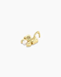 gorjana Bow Pearl Parker Charm 18k Gold Plated Discount