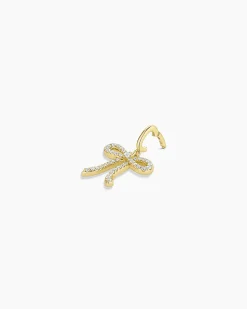 gorjana Bow Shimmer Parker Charm 18k Gold Plated Online