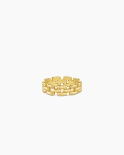 gorjana Brooklyn Ring 18k Gold Plated Clearance