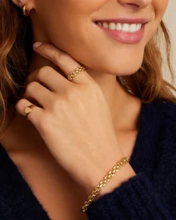 gorjana Brooklyn Ring 18k Gold Plated Clearance