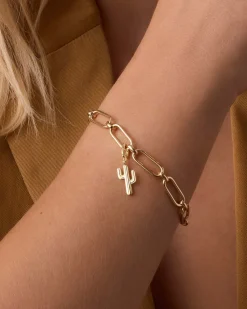 gorjana Cactus Parker Charm 18k Gold Plated Online
