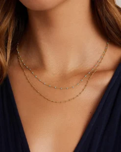 gorjana Capri Layer Necklace 18k Gold Plated Discount