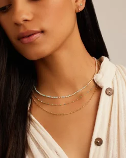 gorjana Capri Layer Necklace 18k Gold Plated Discount