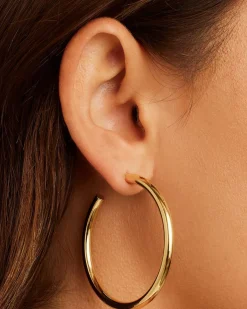 gorjana Carter Statement Hoops 18k Gold Plated Outlet