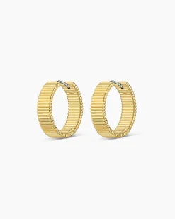 gorjana Catalina Hoops 18k Gold Plated Outlet