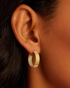 gorjana Catalina Hoops 18k Gold Plated Outlet