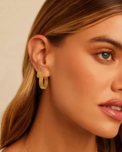 gorjana Catalina Hoops 18k Gold Plated Outlet