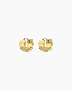 gorjana Catalina Huggies 18k Gold Plated Best