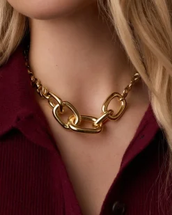 gorjana Charlie Necklace 18k Gold Plated Fashion